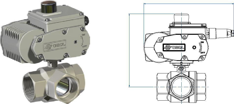 OMAL 黃銅三通L型球閥ITEM 115 OMAL 黃銅三通L型球閥ITEM 115