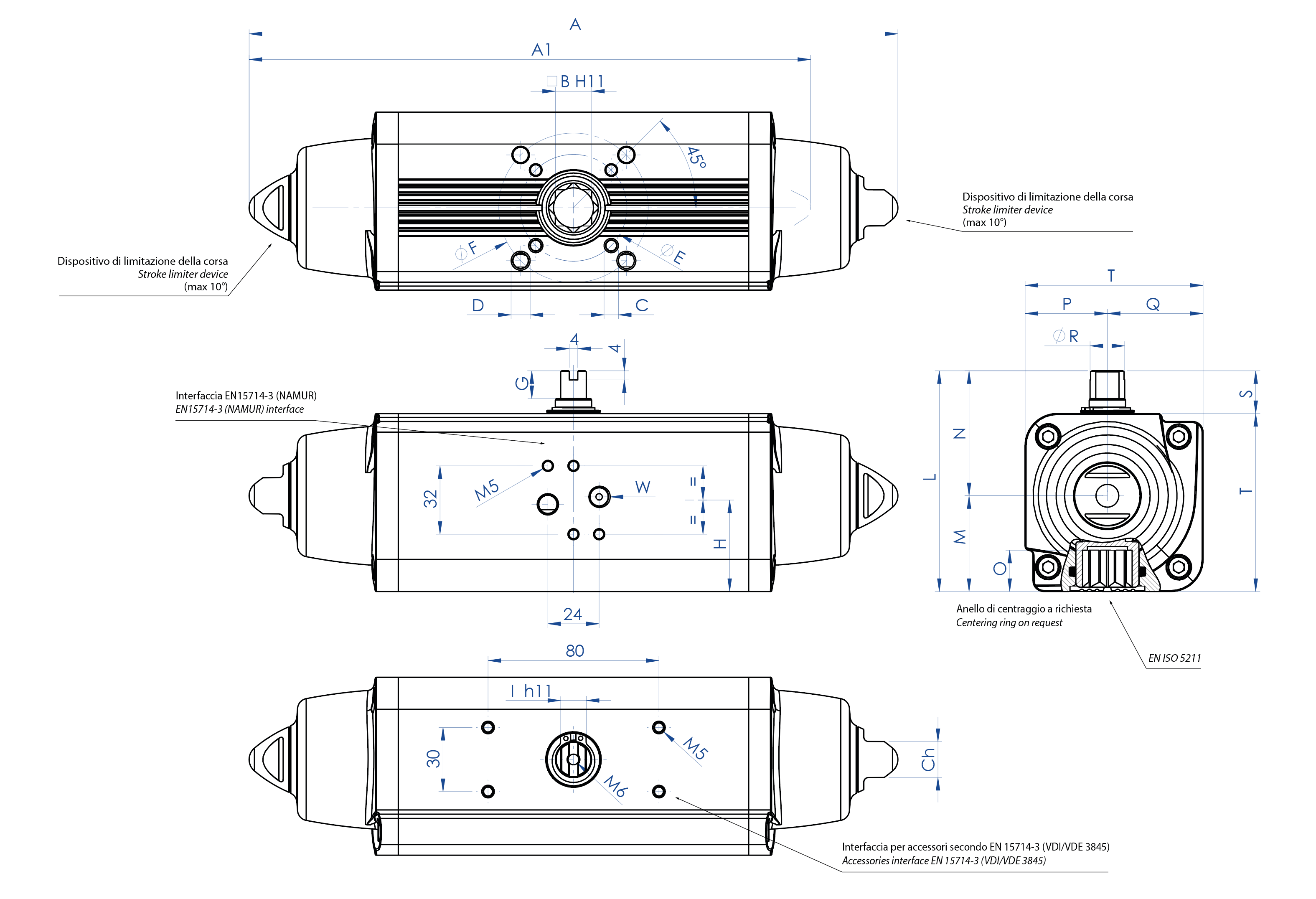 OMAL鋁彈簧復位氣動執行器SR型