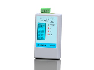 意大利Seneca   RS232 - RS485/422串行轉(zhuǎn)換器，便攜式，具有半雙工/全雙工通信S107P