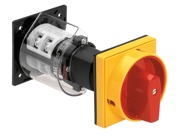 LOVATO GN系列  O88-O98-O99版本，背面安裝，與門耦合，帶紅黃掛鎖，啟停開關 