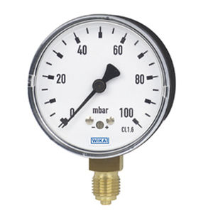 WIKA波登管壓力表,銅合金材質 軸向安裝,標準型 WIKA波登管壓力表,銅合金材質 軸向安裝,標準型